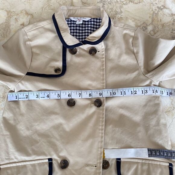 Brooks Brothers Girls Double Breasted Trench Coat - Picture 13 of 14